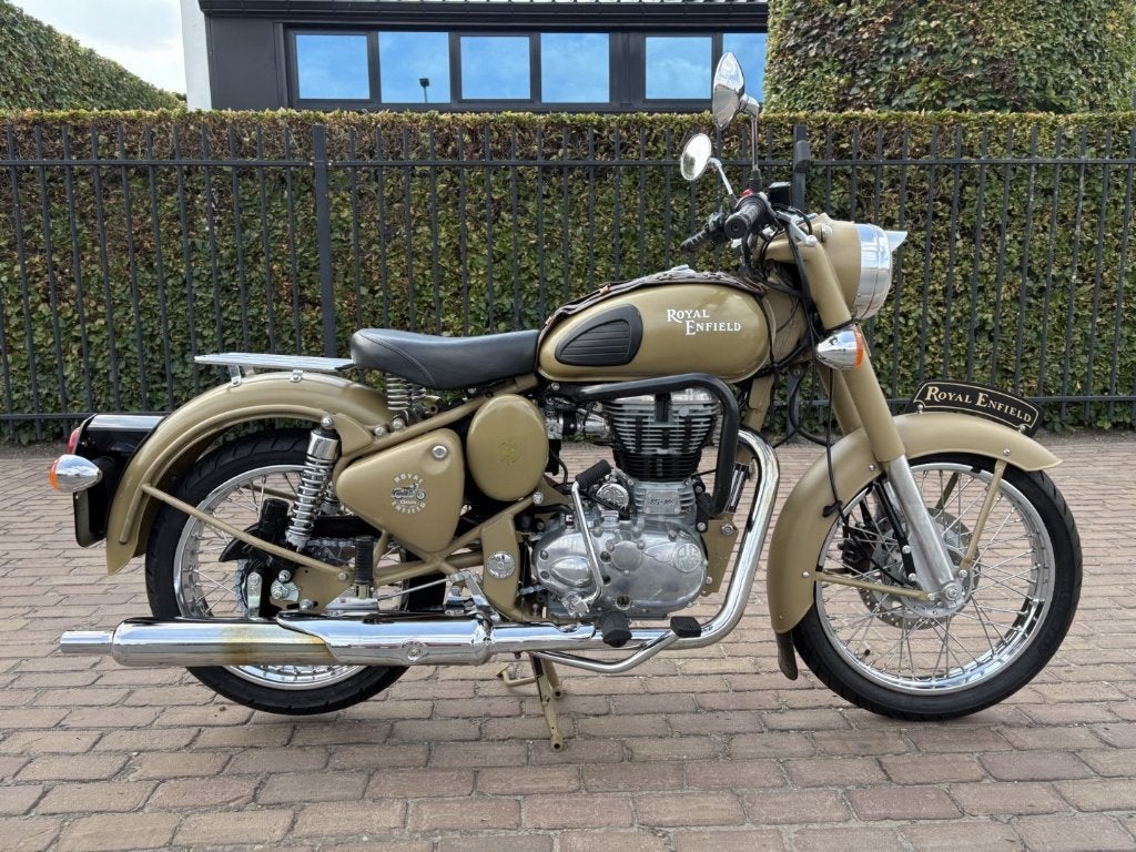 Royal Enfield Classic 500 Sahara, Motoren, Motoren | Royal Enfield, Minimaal motorrijbewijs A2, Handgeschakeld, 1 cilinder, Naked bike