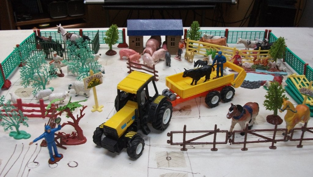 ANIMAUX DE LA FERME, DE LA JUNGLE ET DINOSAURES, Enlèvement ou Envoi, Comme neuf