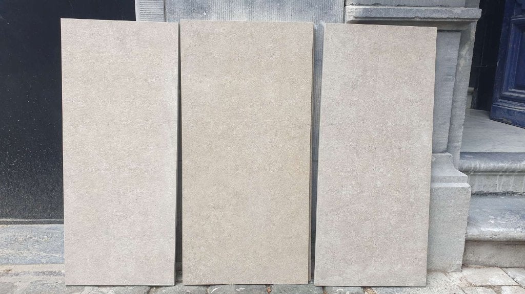 6 tegels Cotto D'este Pura Sand hammered 20mm, 1,93m2 totaal, Tuin en Terras, Ophalen