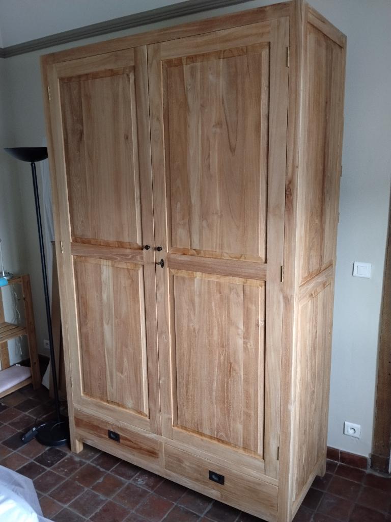 meuble en teck massif, 100 tot 150 cm, 200 cm of meer, Teakhout, Classique - moderne