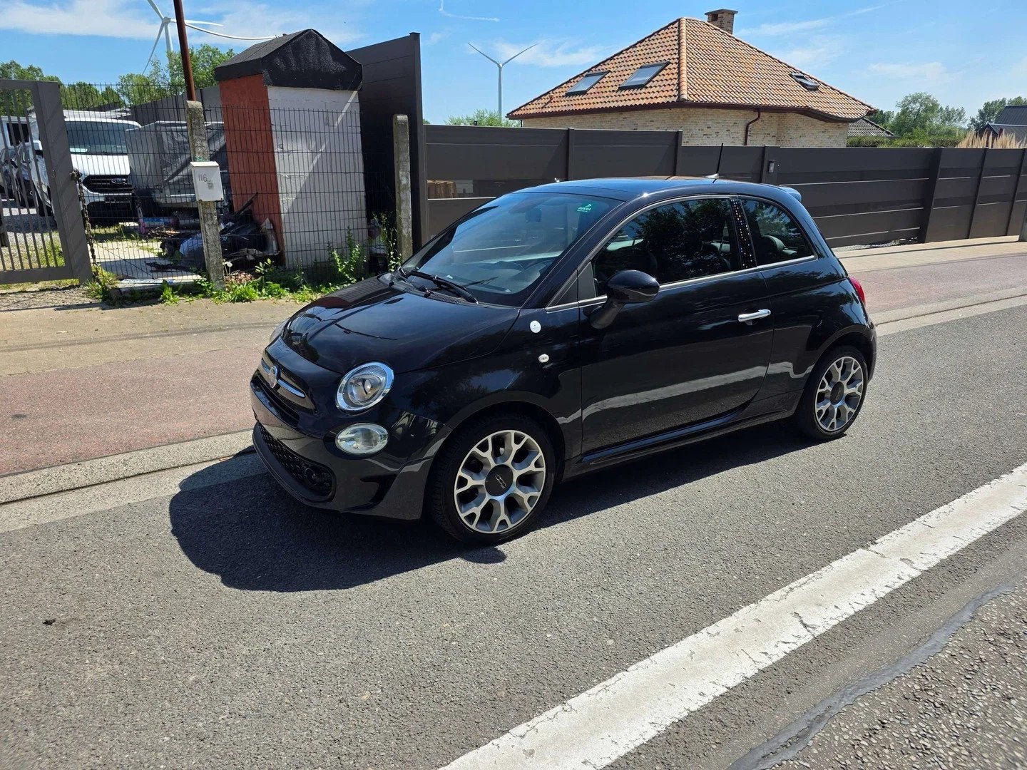 Fiat 500 1.0i MHEV Hey Google 2021' 1EIG IN PERFECTE STAAT, Auto's, Fiat, Gebruikt, 1655 kg, Zwart, Bedrijf