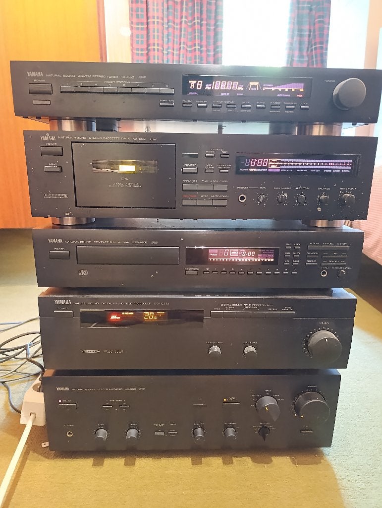 Yamaha Natural Sound – Chaîne Hi-Fi AX-550/KX-650/CDX-550E, TV, Hi-fi & Vidéo, Enlèvement, Utilisé, Lecteur CD, Autres marques