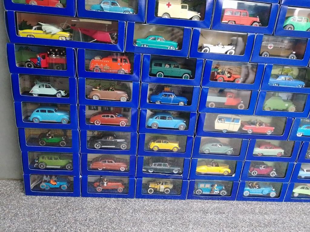 Prachtige Volledige collectie Kuifje -TinTin altas 1:43, Ophalen of Verzenden, Auto