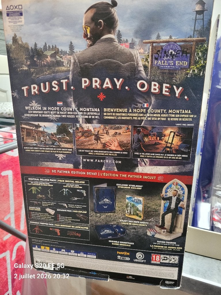 Cofret collector jeux video FARCRY5 THE FATHER EDITION PS4, Consoles de jeu & Jeux vidéo, Jeux | PC, Enlèvement, Neuf, Aventure et Action