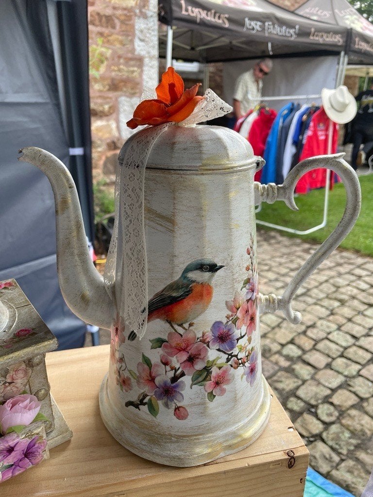 Cafetière Shabby Chic, Antiquités & Art, Enlèvement ou Envoi