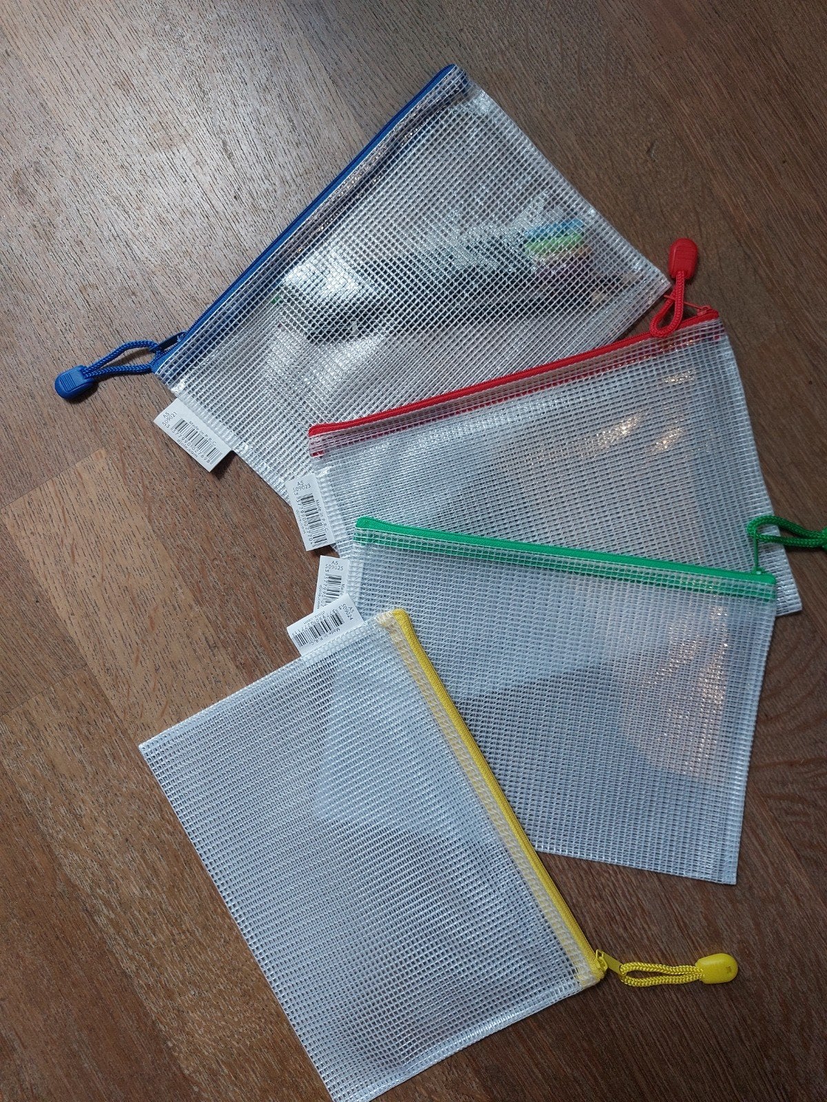 opbergtasjes plastiek A5 met ritssluiting, Ophalen, Nieuw