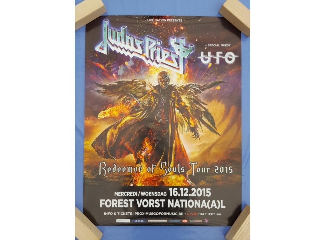 Affiche du concert : Judas Priest, Enlèvement ou Envoi, Rectangulaire vertical, Comme neuf, Musique