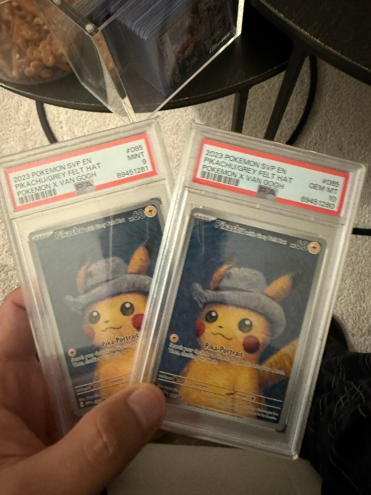 Pikachu Van Gogh PSA9, Hobby en Vrije tijd, Verzamelkaartspellen | Pokémon, Ophalen