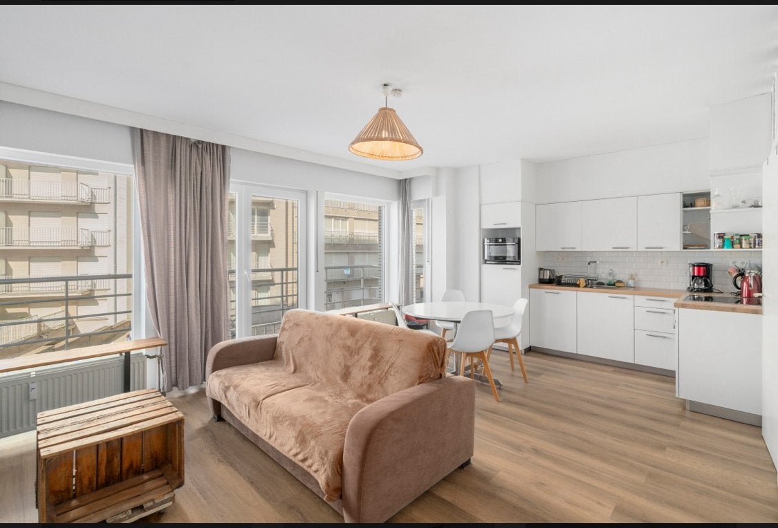 Appartement 2 chambres à Coxyde avec vue latérale sur la mer, Province de Flandre-Occidentale, 570 m², 2 pièces, Appartement