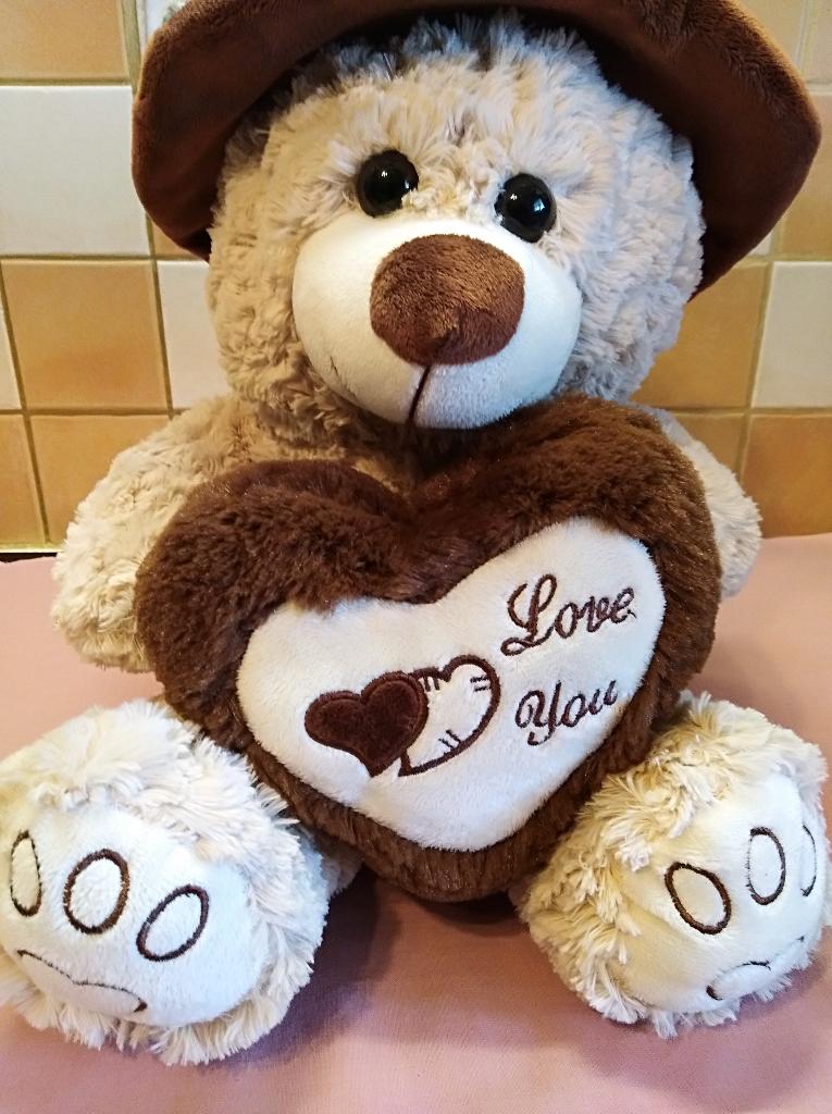 Teddy! Heel zachte grote knuffelbeer., Kinderen en Baby's, Speelgoed | Knuffels en Pluche, Ophalen, Beer, Nieuw, Wasbaar