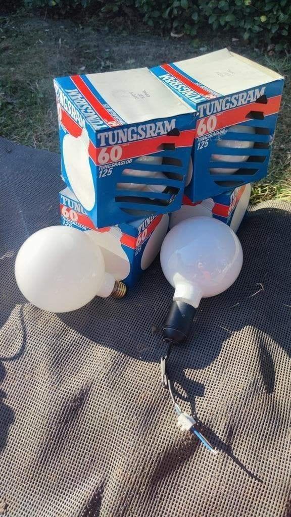 6 retro lampen - 12,5 cm diameter - samen 10 euro, Ophalen, Zo goed als nieuw