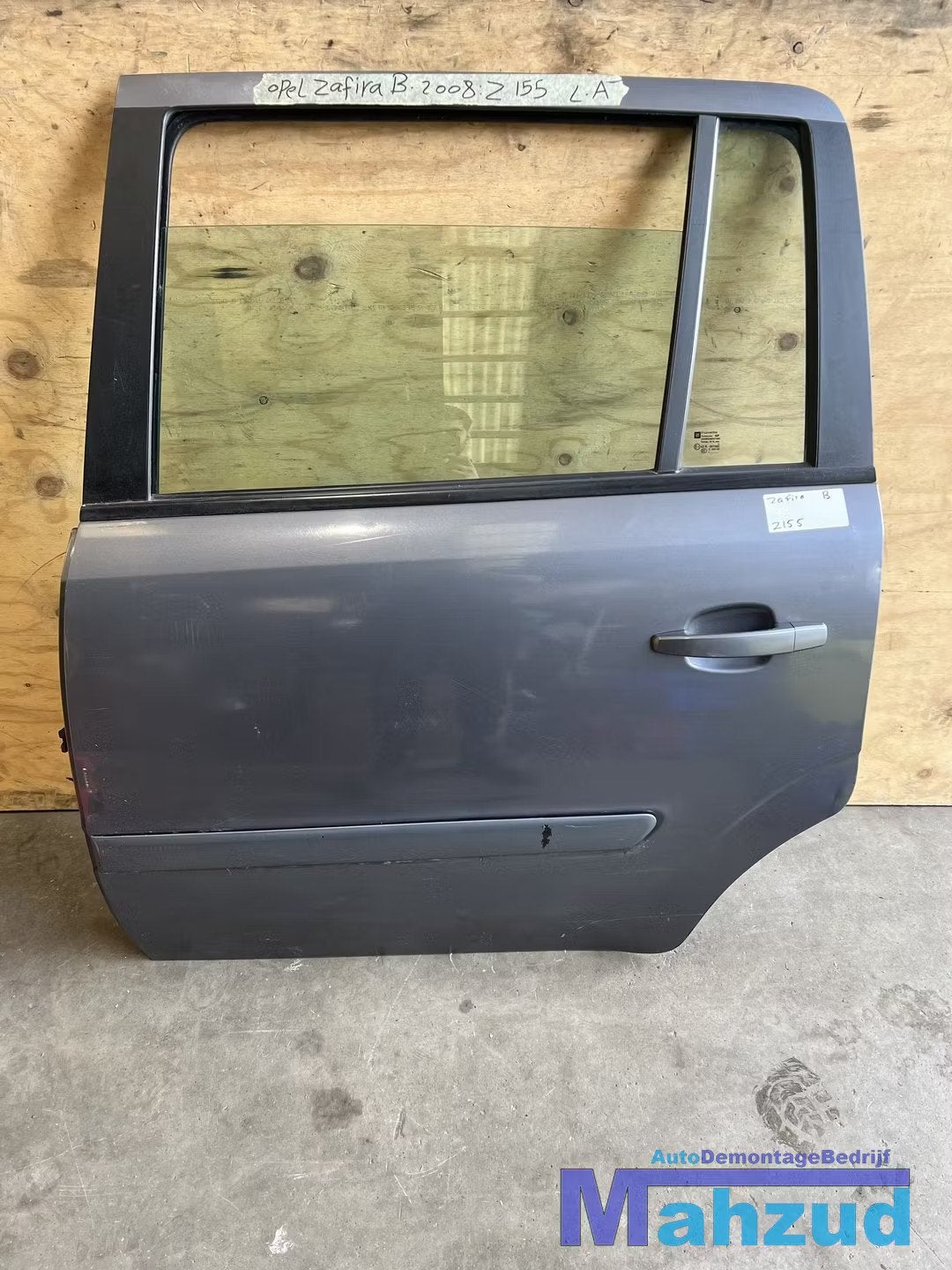 OPEL ZAFIRA B GRIJS Z155 Links achter deur 2005-2011, Arrière, Opel Automobile GmbH, Porte, Opel