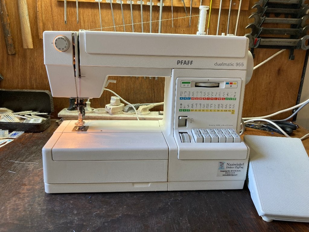 Pfaff Dualmatic 955 met dubbeltransport (idt), Enlèvement ou Envoi, Utilisé, Machine à coudre, Pfaff
