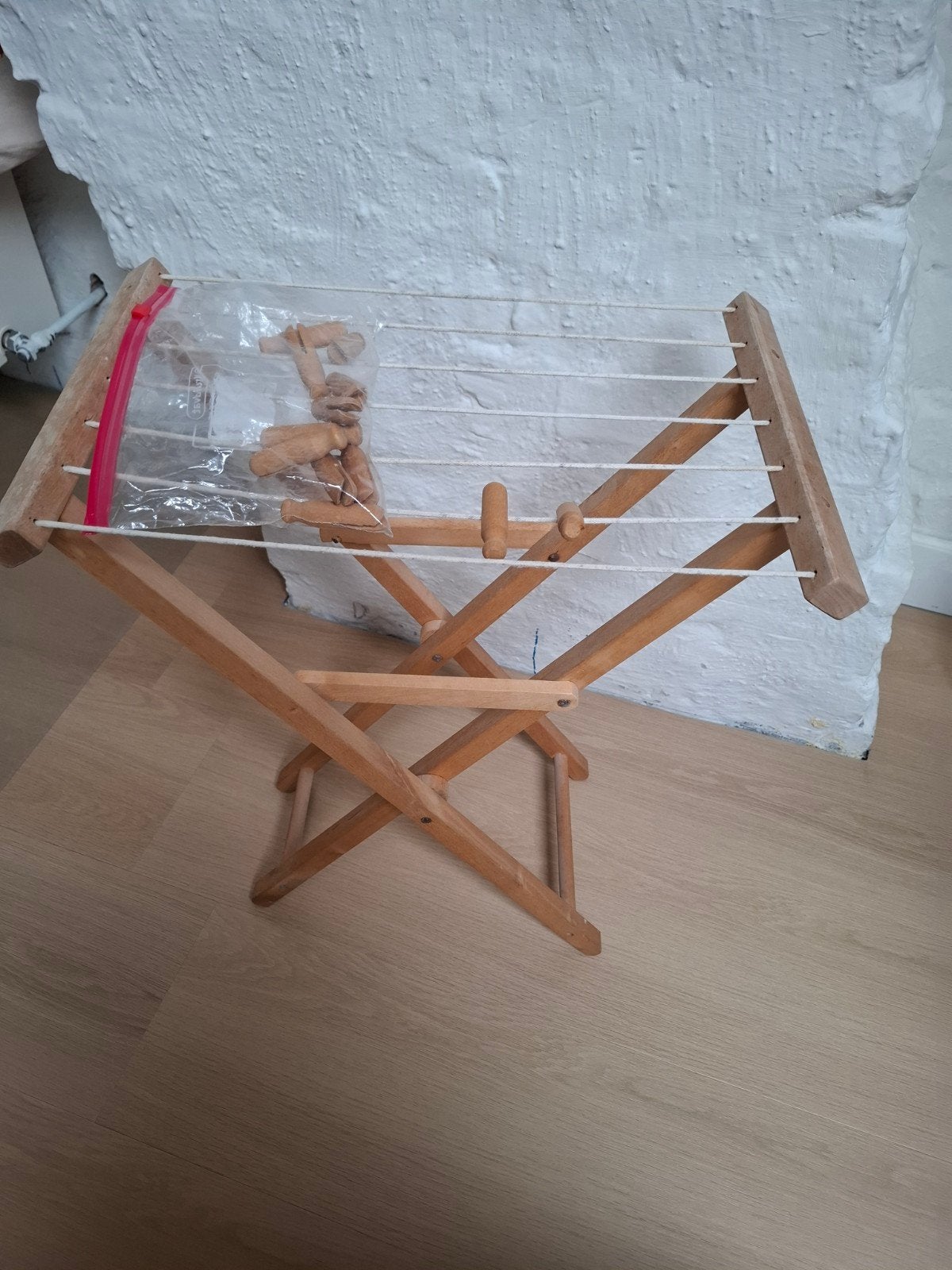 Houten speelgoed wasrekje, Ophalen, Gebruikt, Babypop