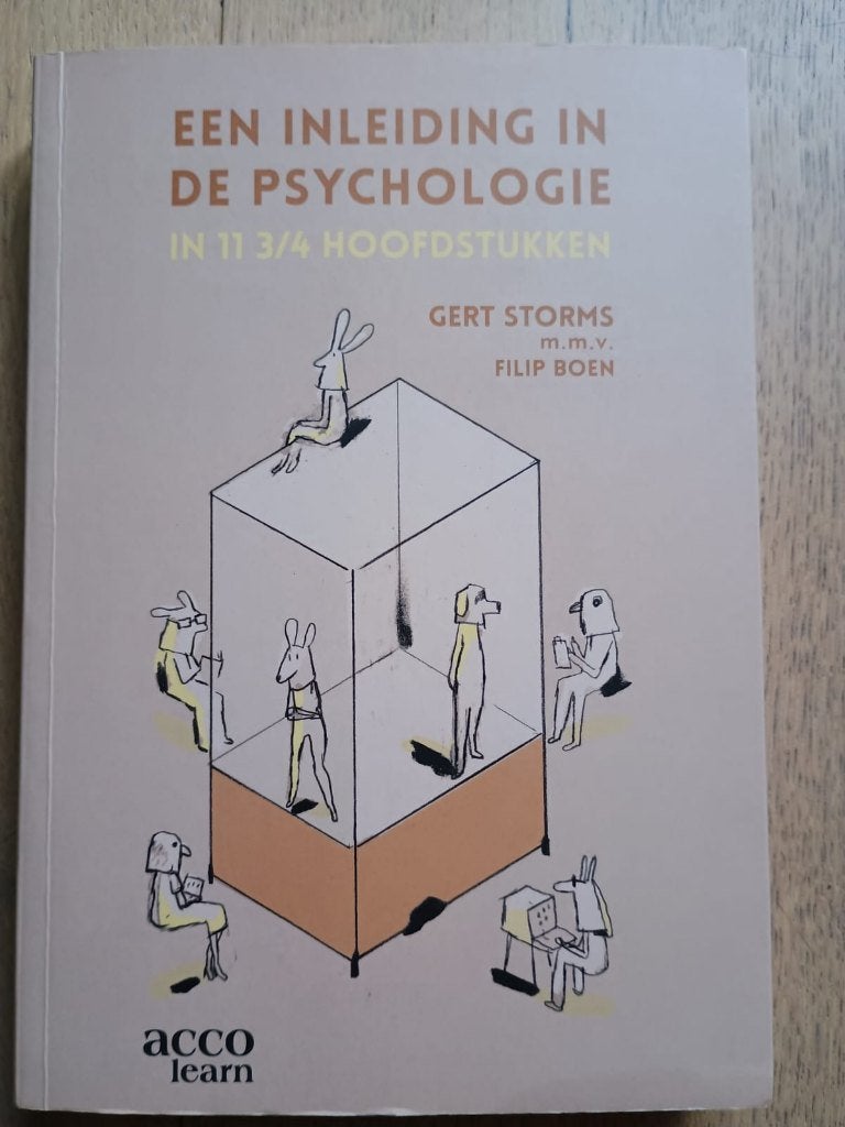 Een inleiding in de psychologie in 11 3/4 hoofdstukken - KUL, Boeken, Ophalen of Verzenden, Zo goed als nieuw, Gert Storms, Filip Boen