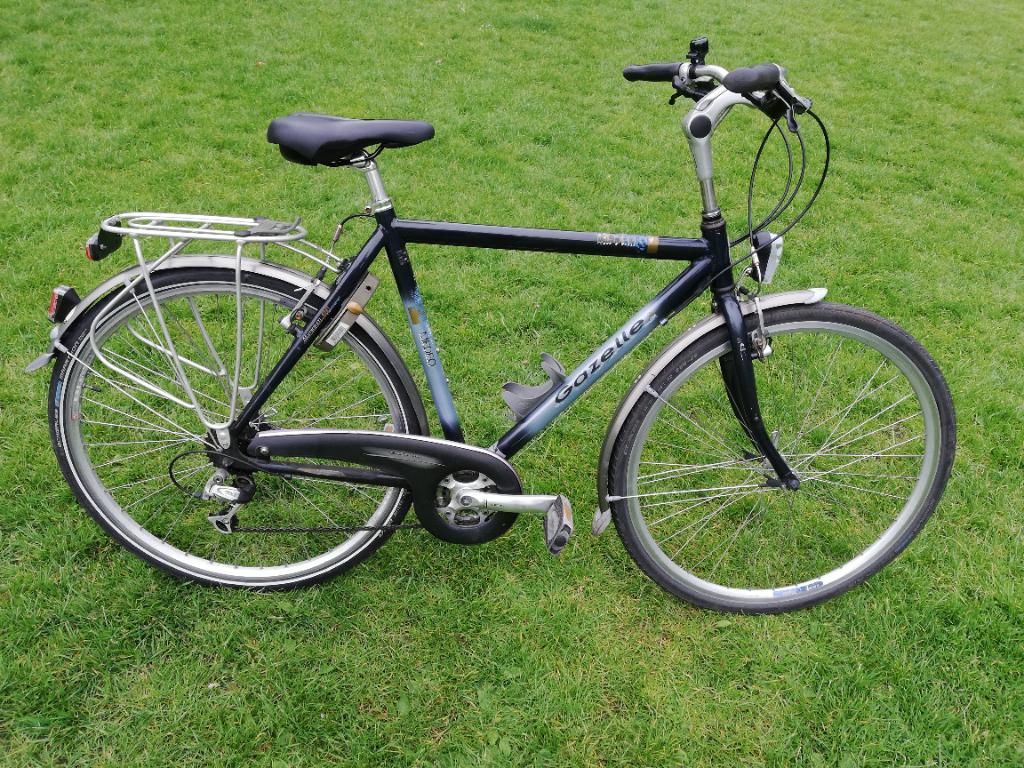 Gazelle Medeo herenfiets in perfecte staat, Ophalen, Gebruikt, Velgrem, Versnellingen