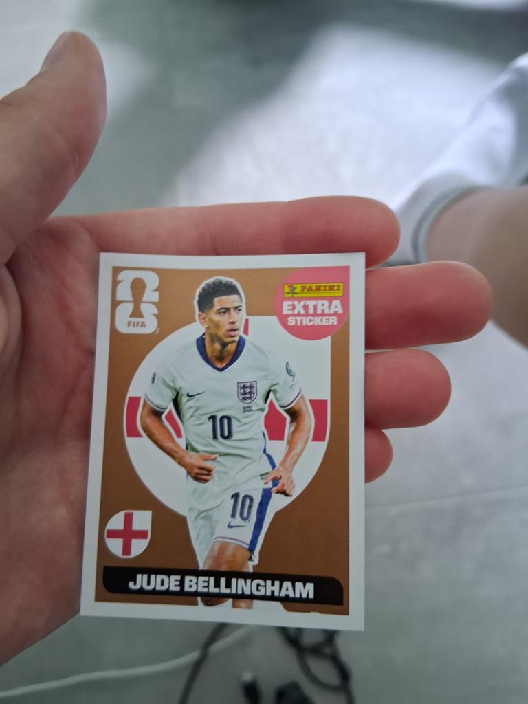Jude Bellingham gold card panini 2026, Hobby en Vrije tijd, Ophalen of Verzenden, Nieuw, Sticker