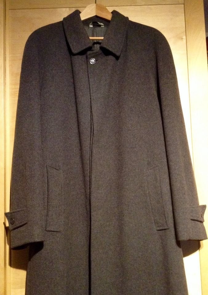 Manteau long homme VINTAGE SAVINI t.XL/56 Laine&Cachemire, Vêtements | Hommes, Gris, Enlèvement ou Envoi, Taille 56/58 (XL), SAVINI