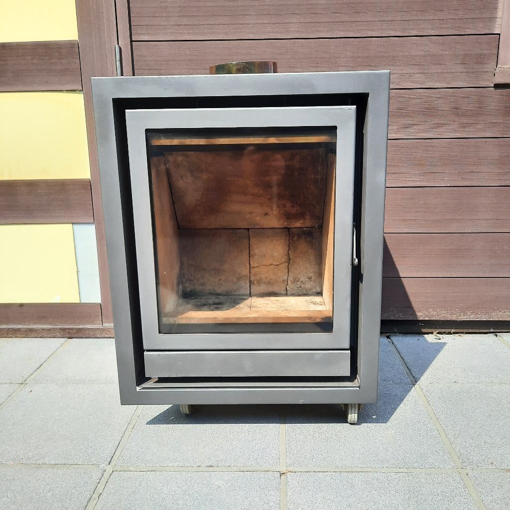 inbouw houtkachel  van saey, Huis en Inrichting, Kachels, Ophalen, Gebruikt, Houtkachel, Inbouw