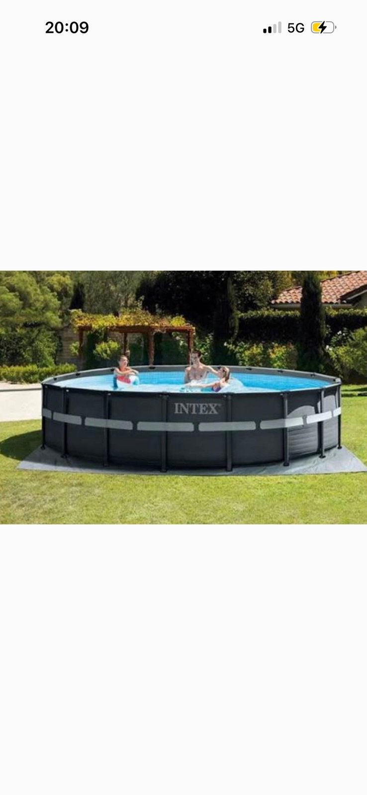 Zwembad Intex ultra 549 incl zoutsysteem, Ophalen, Gebruikt