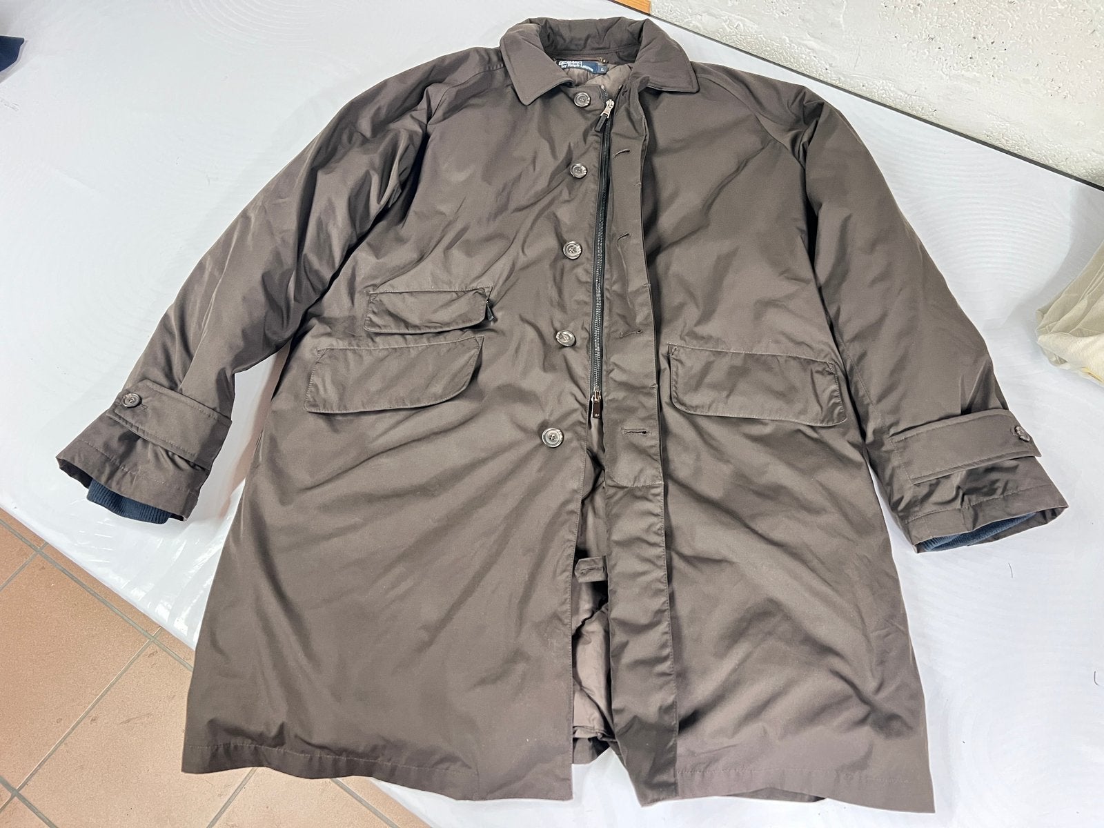 Manteau veste polo ralph lauren taille L brun - TBE, Vêtements | Hommes, Enlèvement ou Envoi, Comme neuf, Taille 52/54 (L), Brun