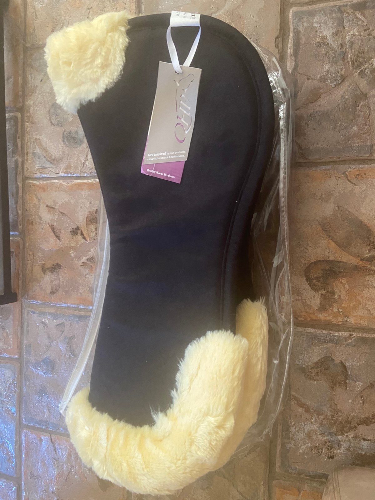 Memory foam half pad Ontario - pony - zwart, Neuf, Avec fourrure, Enlèvement, Poney