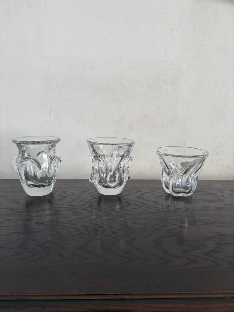 Val Saint Lambert kristallen vazen – Antonio & Guido Bon, Antiek en Kunst, Antiek | Glaswerk en Kristal, Ophalen of Verzenden