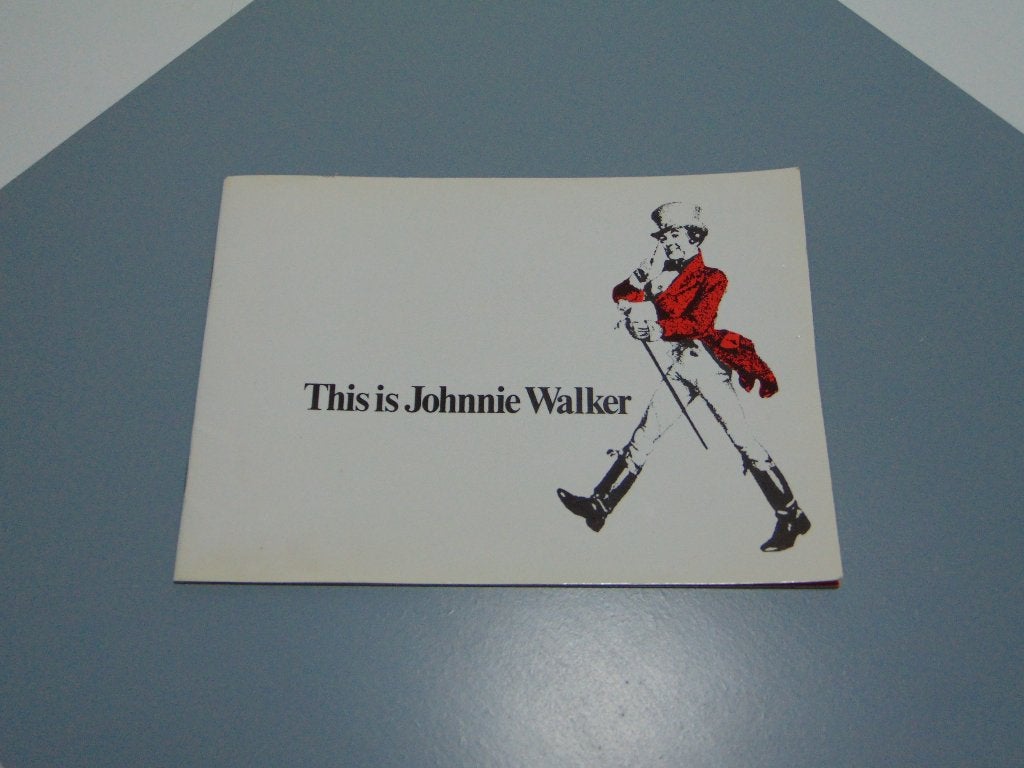 Brochure vintage sur le whisky Johnnie Walker, Collections, Marques & Objets publicitaires, Utilisé, Autres types, Enlèvement ou Envoi