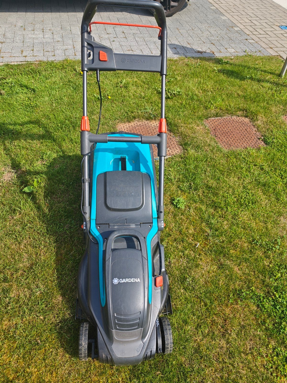 Te koop: Gardena PowerMax 1800/42 Elektrische Grasmaaier, Ophalen, Elektrische grasmaaier, Zo goed als nieuw, Opvangbak