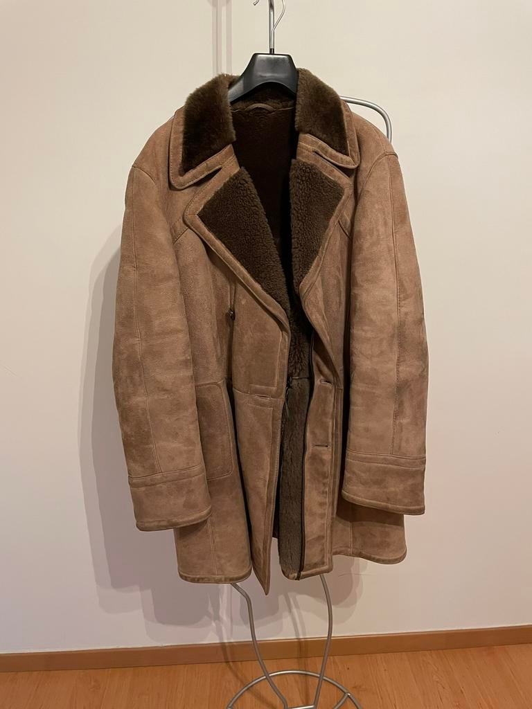 Suède herenjas VICO, Kleding | Heren, Ophalen, Zo goed als nieuw, Maat 56/58 (XL), Bruin