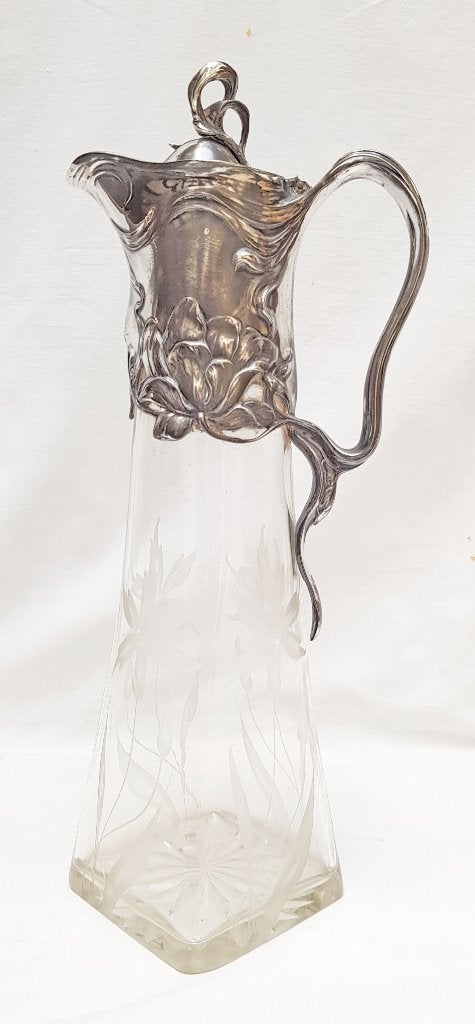 Art Nouveau Karaf., Antiek en Kunst, Ophalen of Verzenden