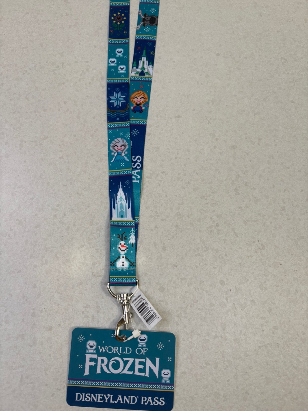 Unieke lanyard World of Frozen DLP houder, Verzamelen, Sleutelhangers, Verzenden, Nieuw, Overige typen