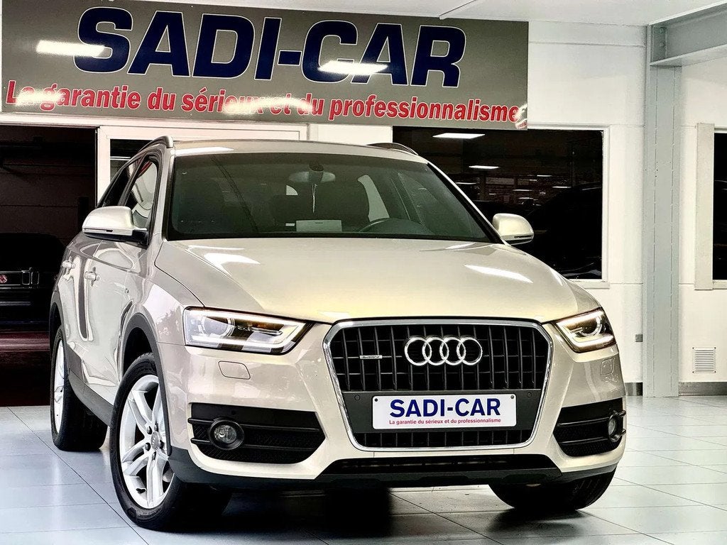 Audi Q3 2.0 TDi 177cv S Tronic QUATTRO - S-LINE EDITION, Auto's, Automaat, Gebruikt, Zwart, 4 cilinders