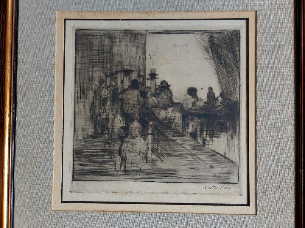 Walter Vaes  1882 - 1958   Ets  Venetie  1, Verzenden, Ets, Gesigneerd