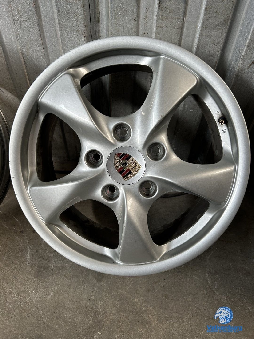 1 stuks originele Porsche 986 Boxster 17 inch velg 5x130, Véhicule de tourisme, -, Utilisé, -