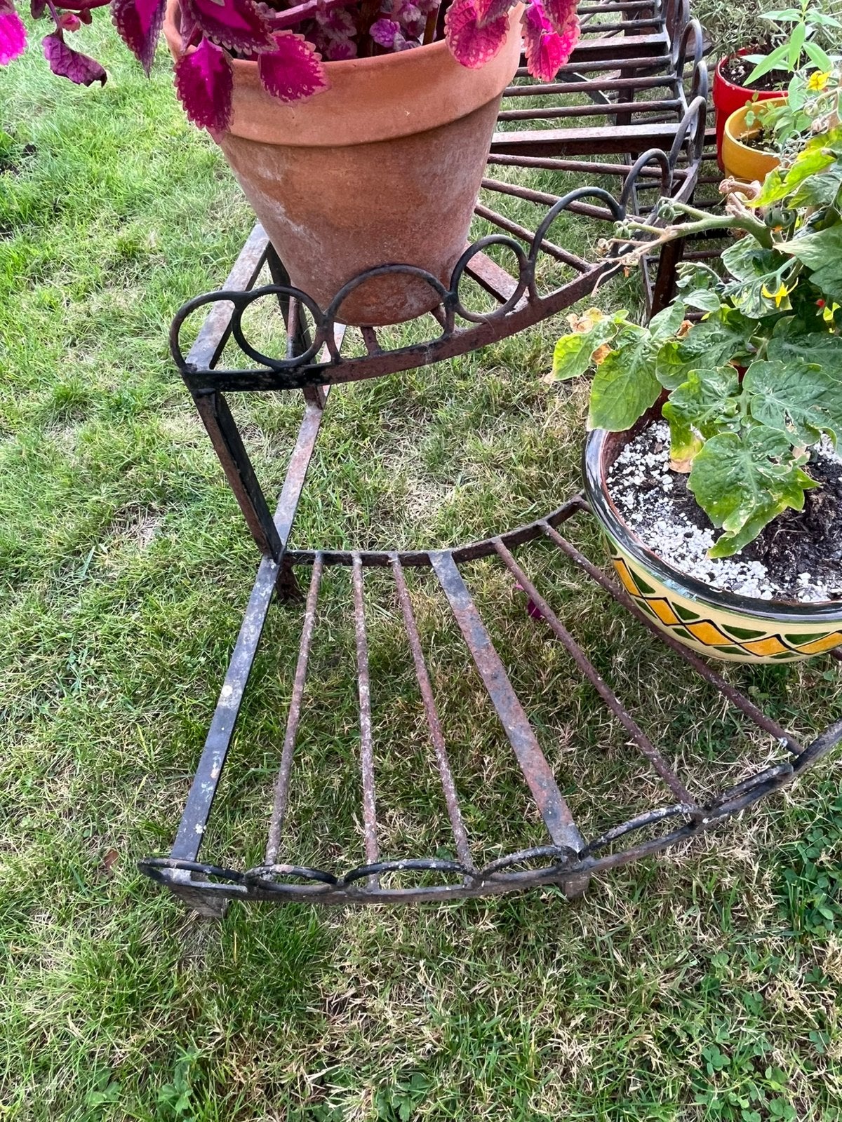 Plantenrek halfrond, landelijke stijl, Tuin en Terras, Ophalen, Zo goed als nieuw