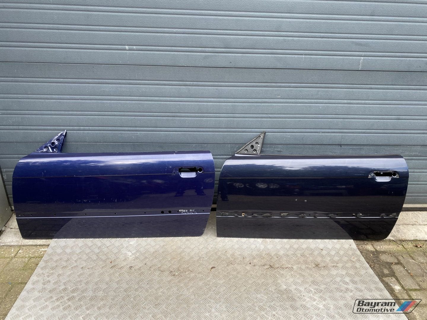 Bmw E36 cabrio coupe deur portier links 3-serie blauw goede, Auto-onderdelen, Ophalen, Gebruikt, -, Deur