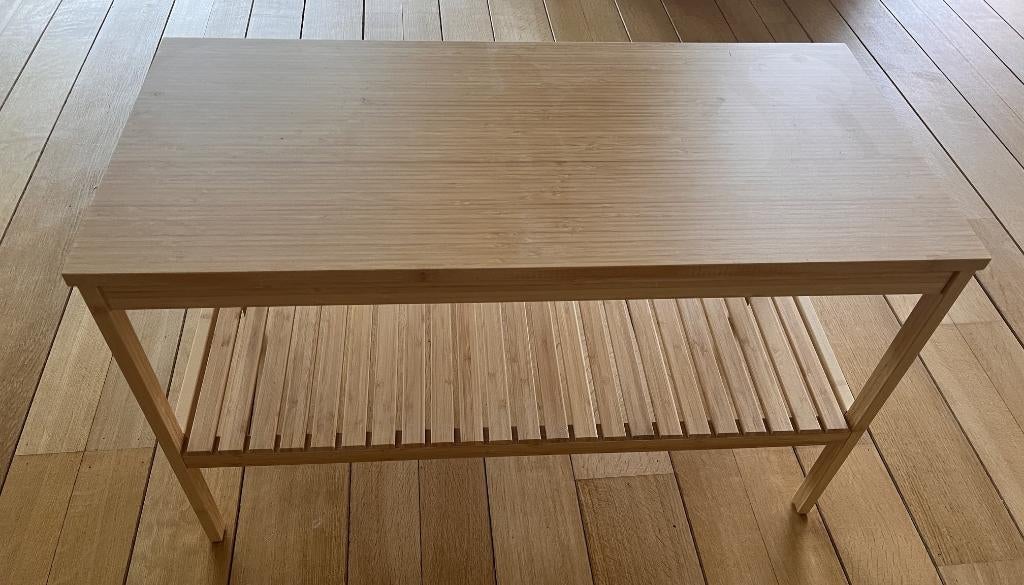 IKEA RÅGRUND badkamerbankje van bamboe, Huis en Inrichting, Badkamer | Badkamermeubels, Zo goed als nieuw, Overige typen, Minder dan 100 cm