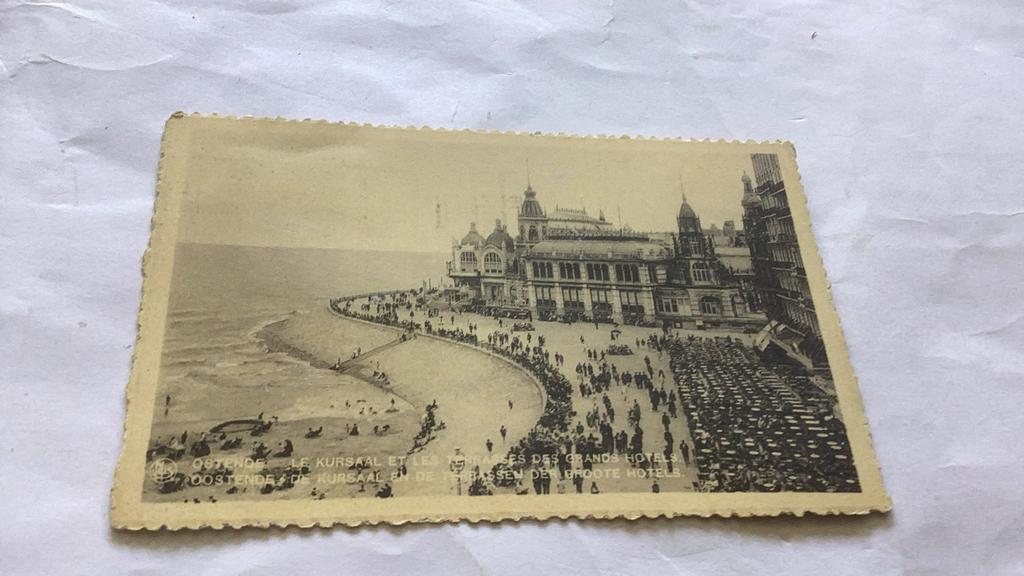 Oostende met hotels 1934, Ophalen of Verzenden, Gelopen
