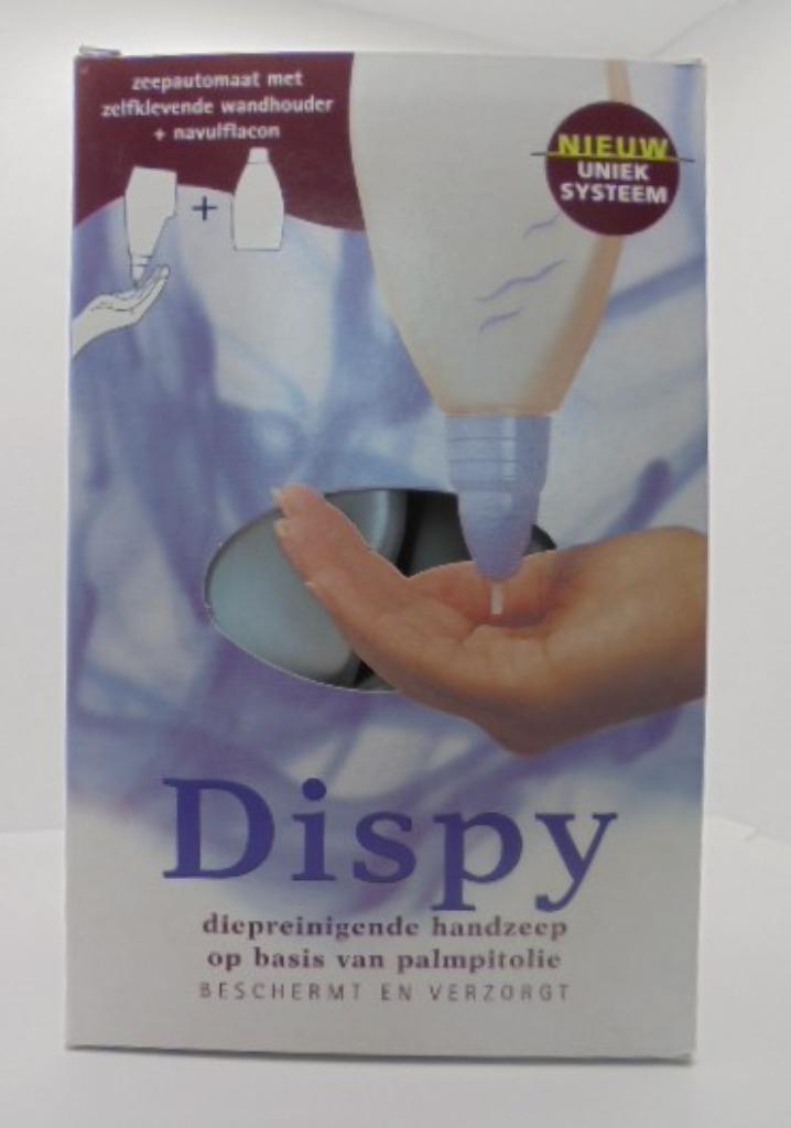ZEEPDISPENSER WANDMONTAGE DISPY INCL HANDZEEP 100% NATUURLIJ, Huis en Inrichting, Ophalen of Verzenden, Nieuw, Overige kleuren