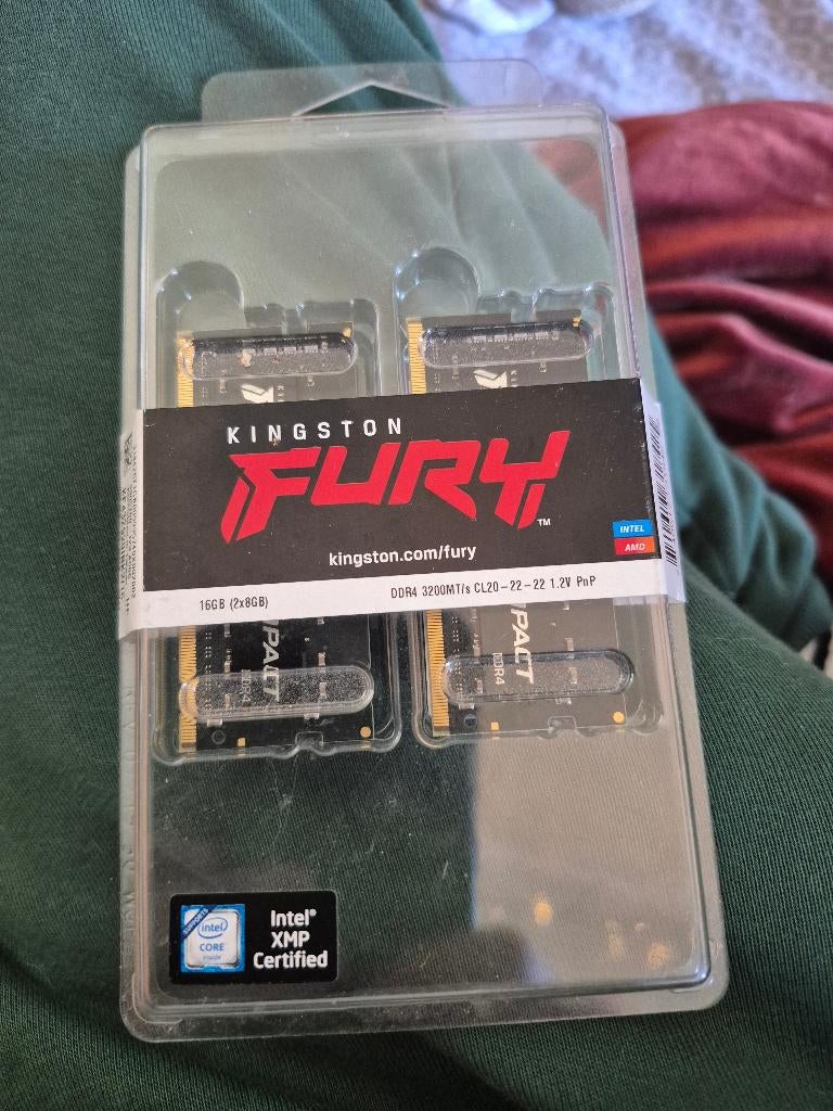 Kingston fury impact DDR4 SODIMM 2x8GB, Computers en Software, 3200MT/s, DDR4, Nieuw, Ophalen of Verzenden