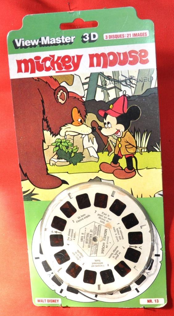 3 disques view- master 3d disney mickey mousse   (19), Ophalen of Verzenden, Mickey Mouse, Gebruikt, Overige typen
