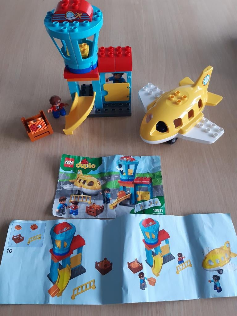 Duplo Vliegveld / luchthaven l´Aeroport., Ophalen of Verzenden, Zo goed als nieuw, Complete set, Duplo