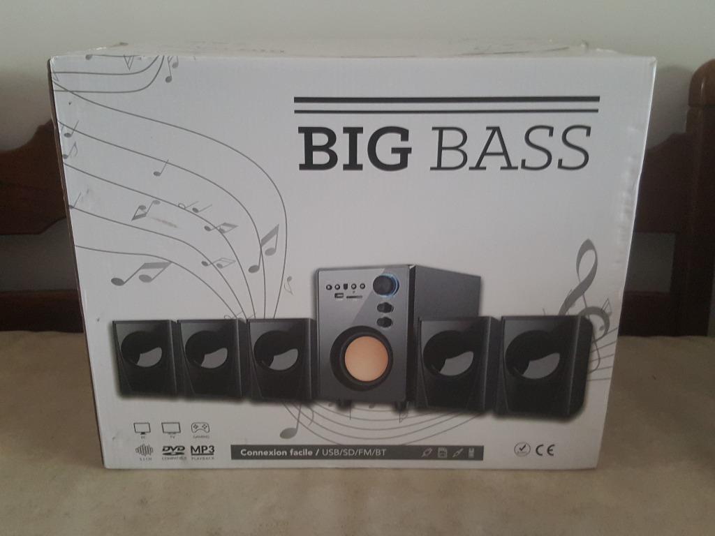 Home cinema Big Bass, Enlèvement, Neuf, Autres systèmes, Moins de 40 watts