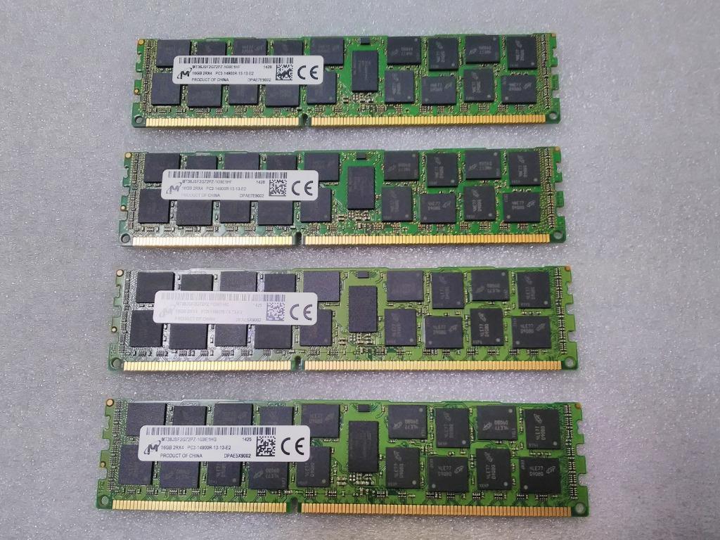 4x16Gb=64Gb PC3-14900R 1866MHz (Mac Pro 6.1 /2013), 64 GB of meer, Gebruikt, Ophalen of Verzenden, Mac Pro
