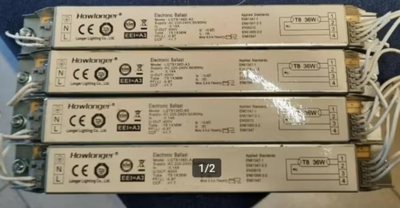 ELEKTRONISCHE BALLASTEN TL LAMPEN, Doe-het-zelf en Bouw, Elektriciteit en Kabels, Ophalen of Verzenden, Zo goed als nieuw, Schakelaar