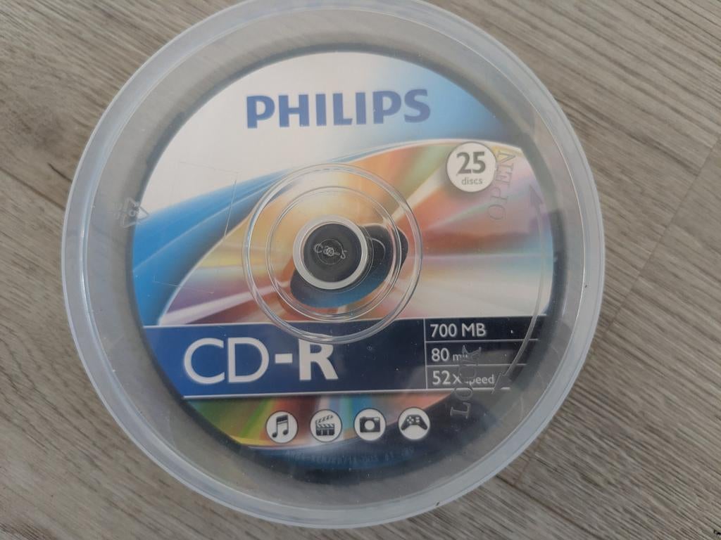 11 herschrijfbare CD en 1 DVD, Informatique & Logiciels, Disques enregistrables, Enlèvement ou Envoi, Comme neuf, Cd, Philips