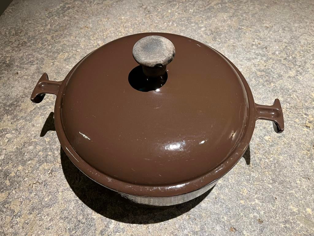 Le Creuset dia 29, Ophalen, Gebruikt, Gietijzer, Koekenpan of Braadpan
