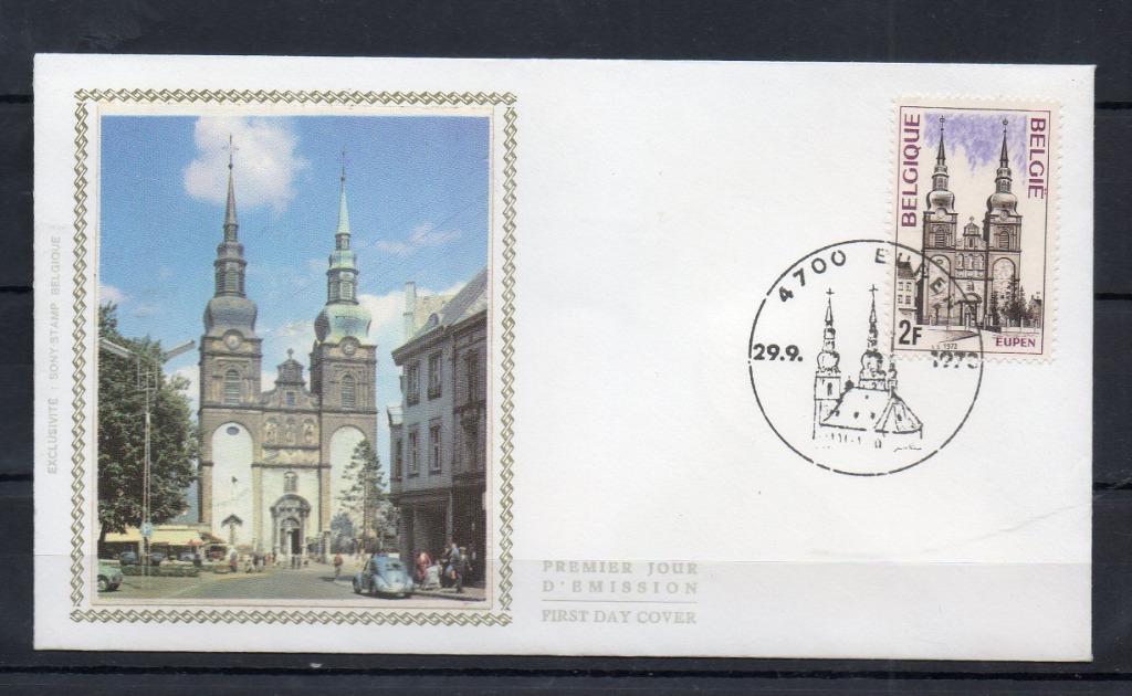 Année 1973 : FDC 1685 Soie - Pour le tourisme. Eupen - obli., Timbres & Monnaies, Timbres | Europe | Belgique, Enlèvement ou Envoi