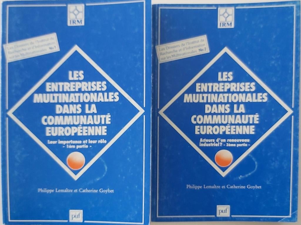 Multinationale bedrijven in de Europese gemeenschap, Ophalen of Verzenden, Zo goed als nieuw, Economie en Marketing, Philippe Lemaitre et Catherine Goybet